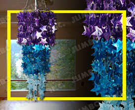 Star Capiz chips design for capiz chandelier